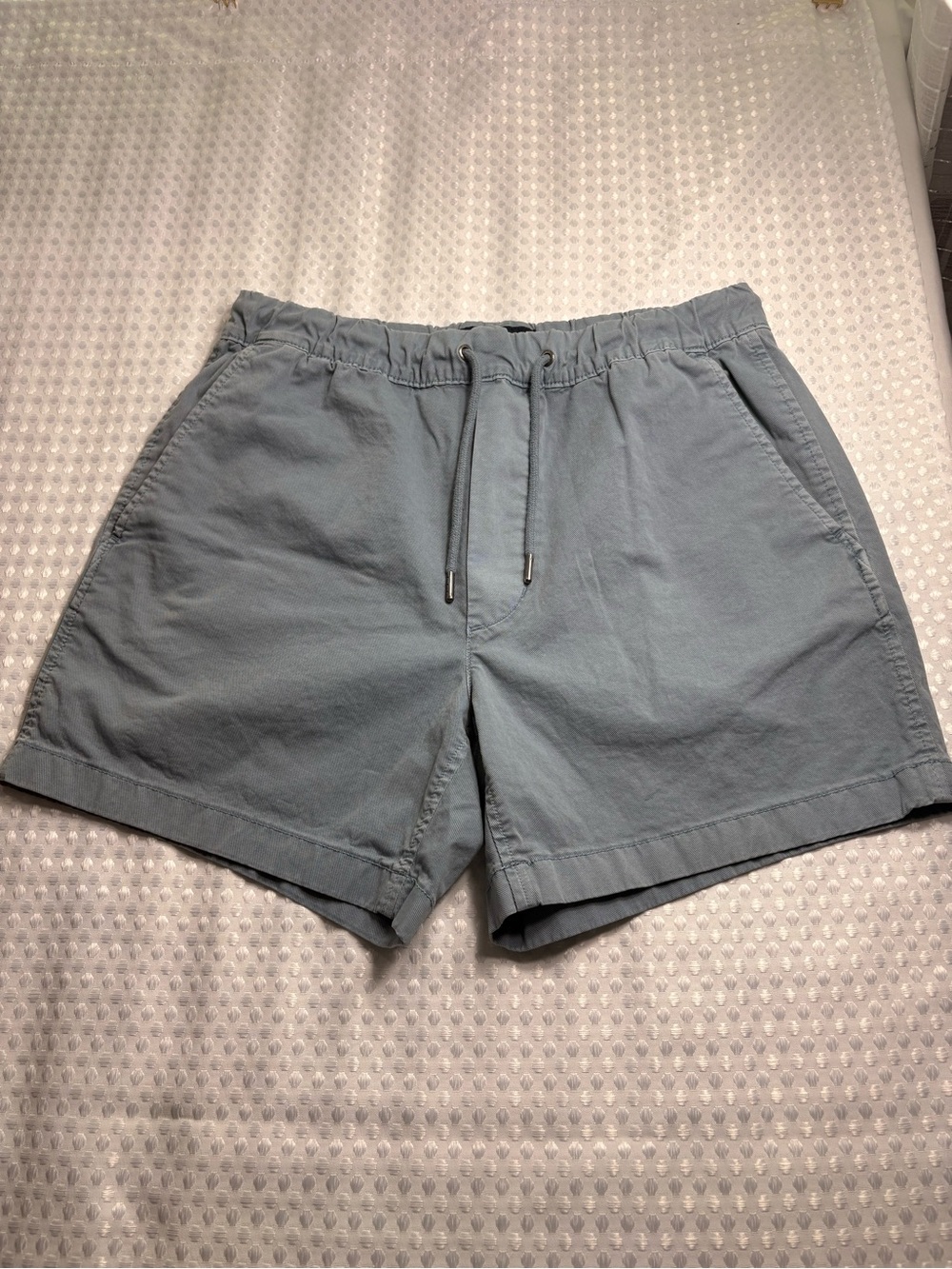 American Eagle Outfitters Men's Drawstring Shorts - Light Slate Blue Small